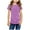 Purple, variant on KkSLirnhs Size S-2XL Shirts for Girls Girls Tops Kids Girls Casual Tunic Tops Knot Front Button Short Sleeve Blouse T-Shirt Tee Blue S