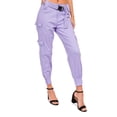 thumbnail image 5 of American Bazi Women's High Waist Double Cargo Jogger Pants RJH3808 - Lavender - Medium, 5 of 6