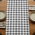 thumbnail image 5 of Table Runners 90 Inches Long Dress Scarves, Black Cow Floral Farmhouse Coffee/Dining/Kitchen Table Runner for Living Room, Black Buffalo Plaid Farmhouse Animals 13x90 Inch, 5 of 9