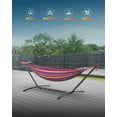 thumbnail image 3 of KEESTP Comfortable 2 Person Hammock with Stand,Ease of Assembly Portable Brazilian Hammock,450lb Capacity - Rainbow, 3 of 7