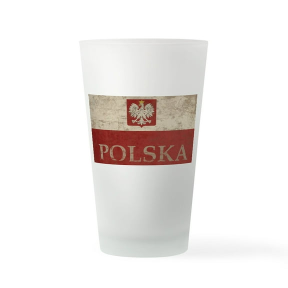 CafePress - Vintage Polska Pint Glass - Pint Glass, Drinking Glass, 16 oz. CafePress