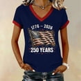 thumbnail image 2 of MEICHEN 250 Years of Freedom Shirt 250th Anniversary of American Independence Day Blouse Top, 2 of 5