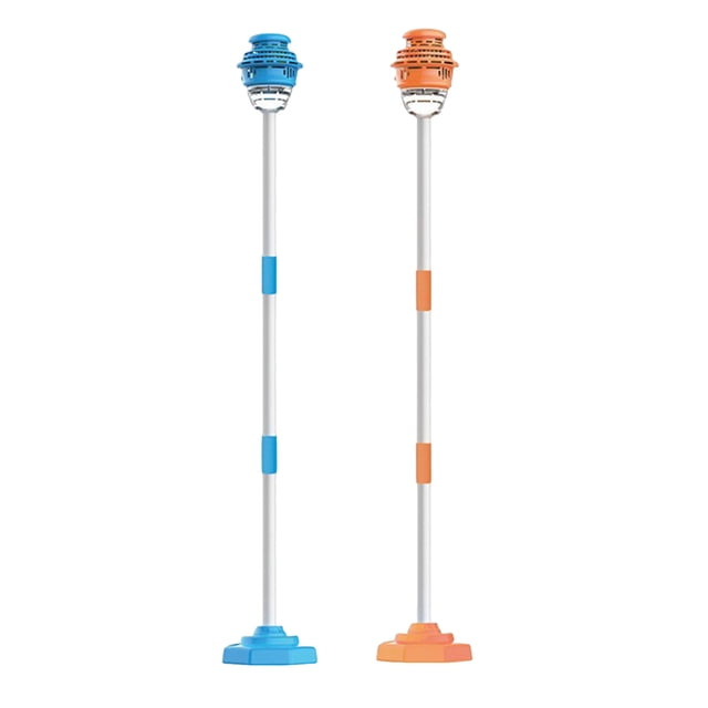 WUSUOWEI 2 Pcs Lampe de Rue Automatique Machine à Bulles avec Lumières et Musique, Rechargeable/pile, Tour à Bulles à Hauteur Réglable, Souffleur de Bulles et Baguette Jouet pour Fêtes, Anniversaires, Mariage, Camping