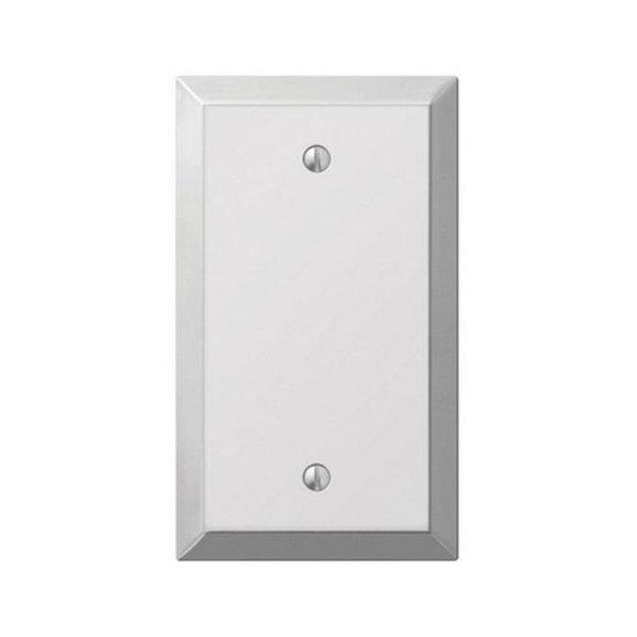 161B 1 Blank Polished Chrome Stamped Steel Wall Plate