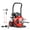 50FT, variant on 50/75/100FT x 1/2"Electric Drain Cleaner Machine, Auto Feed Sewer Snake Drill Auger on Wheels, 6 Cutter Heads, Air-Activated Foot Switch, Portable Plumbing Tool for 1"-4" Pipes