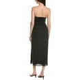 thumbnail image 2 of ViX womens  Sonny Linen-Blend Midi Dress, l, Black, 2 of 3