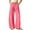 Hot Pink, variant on Fancifize Chino Pants for Girls Casual Elastic High Waist Straight Leg Dress Pant Kids Pleated Flowy Trousers