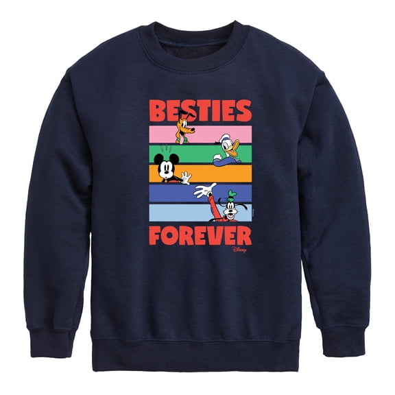 Disney - Pluto, Donald Duck, Mickey & Goofy Boys' Graphic Long Sleeve Fleece Sweatshirt