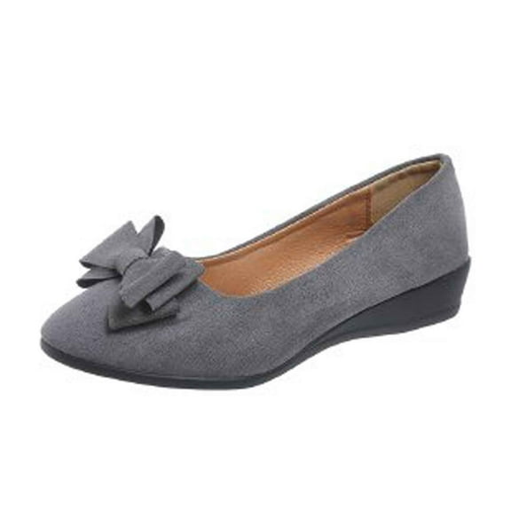 Xiaoxatg Women's Casual Shoes for Everyday Wear - Stylish -On Design Suitable for Work Dates - Versatile Footwear Ideal for All Seasons 9 Grey
