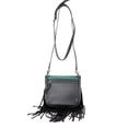 thumbnail image 4 of Western Genuine Leather Floral Tooled Fringe Womens Crossbody Bag, 4 of 5