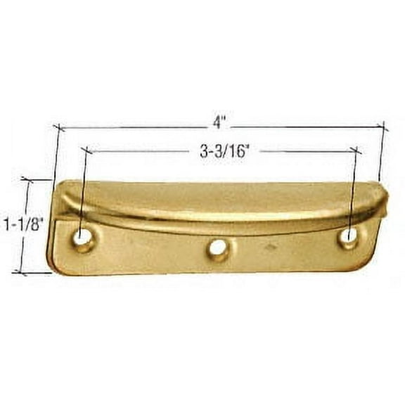 CRL F2558 Brass 4" Window Sash Lift