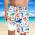 thumbnail image 2 of Vividxx Boys Swim Trunks With Drawstring Comfortable Beach Shorts For Kids Summer Outdoor Swimming Pool Party 6-7 Years, 2 of 4