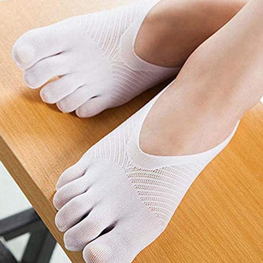 No Show Full Five Low Cut Finger Liner Full Toe Yoga Socks Split-Toe Five-Finger Socks Ortho Toe Compression Socks with Toes DoreenAbe 5 pairs Ortho Toe Compression Socks for Women
