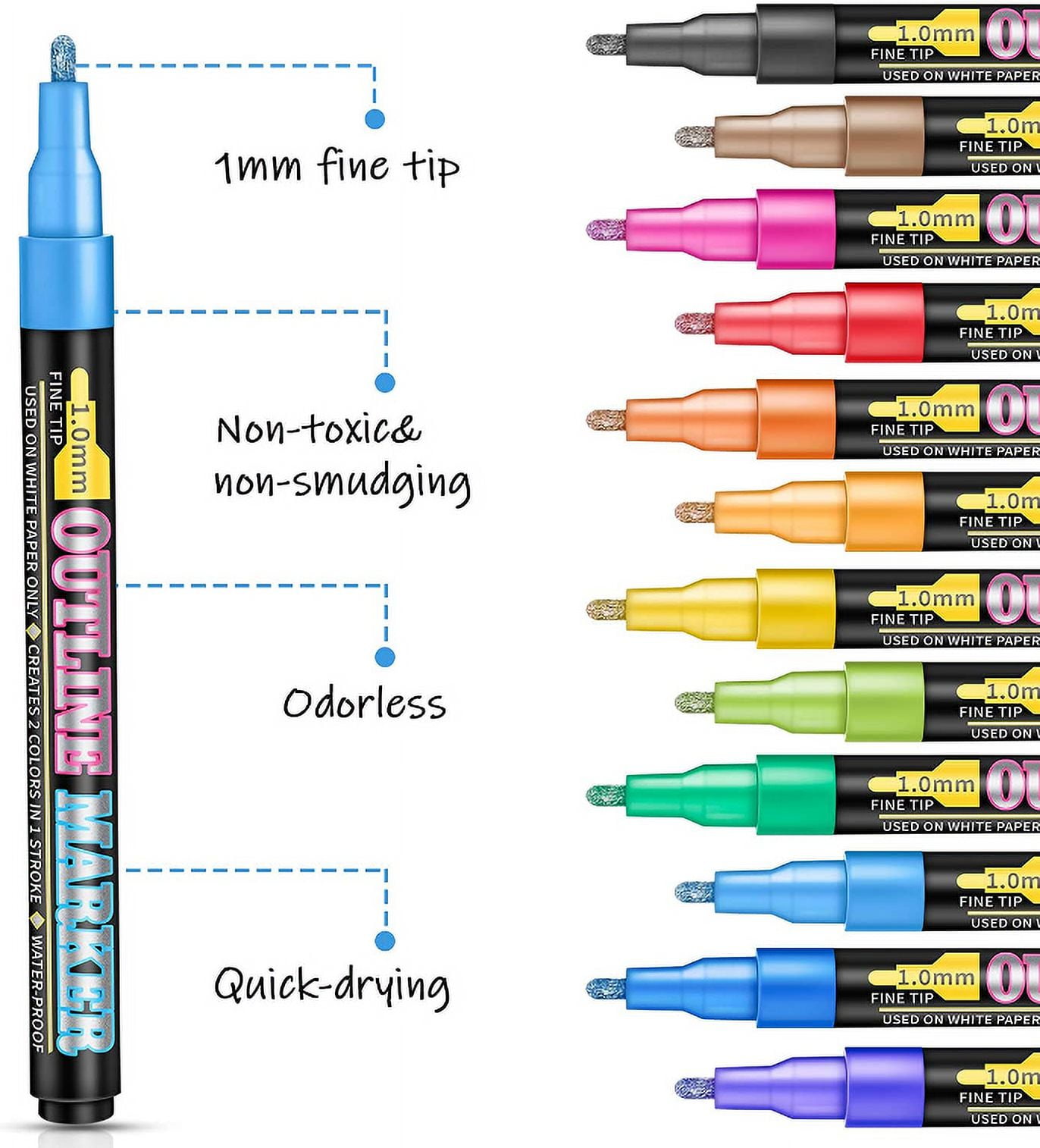 DoodleDazzles Dual Tip Art Markers