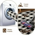 thumbnail image 4 of Farm Black Kitchen Runner Rug 2x6 Washable Runners for Hallway Non Slip Brown Western Texas Star Plaid Country Berry Large Area Rug Indoor Floor Carpet for Bathroom Laundry Entryway Bedroom, 4 of 8