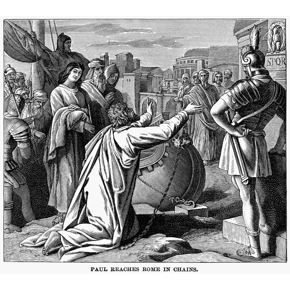 St. Paul In Chains. /Nst. Paul Reaches Rome In Chains (Acts 2816