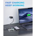 thumbnail image 5 of Open Box UTECHSMART USB C HUB TRIPLE DISPLAY USB C LAPTOP DOCKING STATION 11 IN 1 - GRAY, 5 of 6