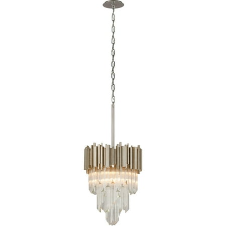 

Pendants 4 Light Bulb Fixture With Modern Silver Leaf Finish Hand-Crafted Iron Candelabra 25 240 Watts