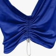 thumbnail image 6 of Bmisegm Tank Tops for Women Crew Neck Ruched Side Tanks Workout Sport Athletic Yoga Running Gym Loose Crop Sleeveless Shirts Blue XL, 6 of 6