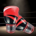 thumbnail image 5 of Gants de Boxe, Gants de Boxe pour Adultes et Enfants Hommes Femmes Gants de Boxe Gants de Boxe Thaï - Rouge, 5 of 5