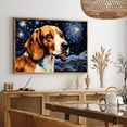 thumbnail image 5 of American Foxhound Dog Canvas Van Gogh Starry Night Wall Art Gifts Canvas Wall Art Frame Music Artist Customized Canvas Framed Photo Art Work For The Bedroom(Gifts For Dog Lover ), 5 of 6