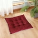 thumbnail image 4 of Funda de almohada de pana de color liso con encaje para silla. Cojín de asiento multicolor. Personalizable para sillas. Cojín de fibra de poliéster., 4 of 6