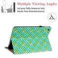 thumbnail image 3 of Allytech Case for Samsung Galaxy Tab A8 10.5 Cover 2022 (SM-X200/SM-X205/SM-X207), PU Leather Multi-Angle Viewing Folding Stand Auto Sleep Wake Card Slots Wallet Case for Galaxy Tab A8 2022, Green, 3 of 6