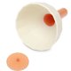 thumbnail image 1 of Funning Flexible Funnel Frascos Frascos Elevar Herramientas de Llenado Inicio Contador Cocina Picnics Verter Anti-Splash Accesorios Naranja Blanco Inevent HA012303-02B, 1 of 7
