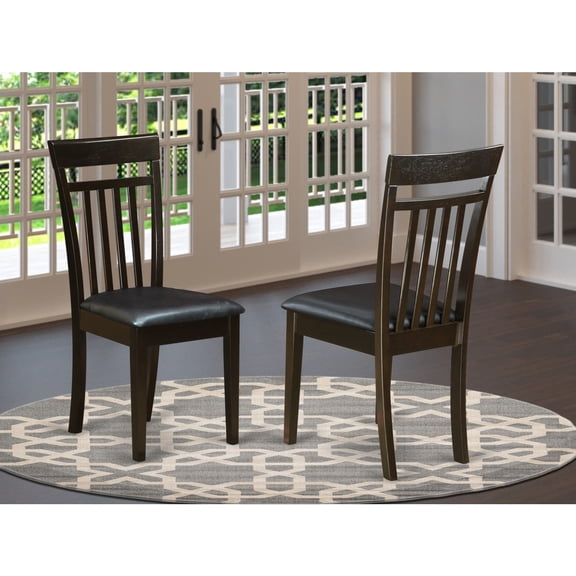 Renaissance Dining Chair - Solid Wood Seat - Elegant Slat Back Design - Modern Kitchen Chair - 17W x 38.5H