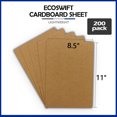 thumbnail image 2 of EcoSwift Brand Premium Medium Weight Natural Chipboard Pads Sheets .022" thick, 8.5 in. x 11 in., Brown, 200-Pack, 2 of 6