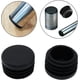 thumbnail image 5 of Tapón de plástico redondo negro, 8 piezas, insertos de tubo, tapón de inserción para pata de Silla, tapon de tubo, 5 of 5