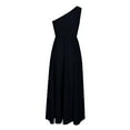 thumbnail image 5 of hotojiny Wedding Guest Dresses for Women One-Shoulder Elegant Flowy Maxi Dress Evening Party Cocktail Long Dress, 5 of 6
