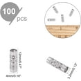 thumbnail image 5 of 1Box 100Pcs 304 Stainless Steel Tube Beads Hollow Stainless Steel Color 12x4mm Hole: 3mm, 5 of 9