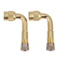 thumbnail image 1 of 2 pcs Valve Extension Valve Tire Brass 90 Degree Universal for Truck Car Motorcycle, 1 of 8