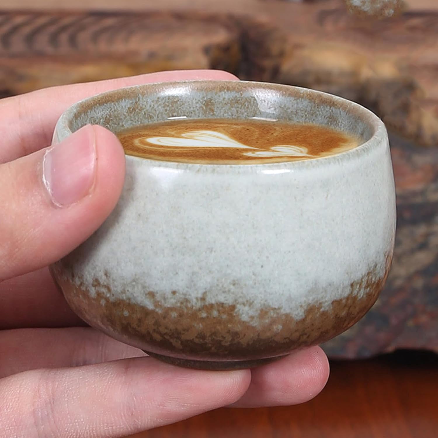 5Pcs 100ml Espresso Coffee Mugs, Ceramic Coffee Mug, Small Tea Cup, Espresso Cup, Espresso Coffee Mug, Great for Birthday, Travel