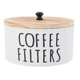 thumbnail image 5 of OUNONA Wooden Coffee Filter Holder 1 Set Storage Container with Lid for Counter Rustic Farmhouse Dispenser Basket Coffee Bar Accessories, 5 of 8