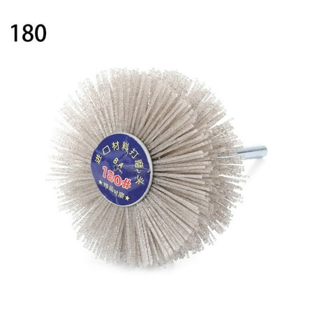 

80mm Grinding Wheel Brush Nylon Polishing Abrasive Rotary Woodwork 80-600 Grit