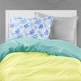 thumbnail image 2 of Blue Snowflakes Watercolor Fabric Standard Pillowcase, 2 of 2