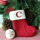 thumbnail image 1 of Calcetines de Navidad con letras del alfabeto, medias de punto de copo de nieve rojo, colgante de árbol de Navidad, decoraciones para el hogar, regalo de Navidad, 1 of 4