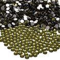 thumbnail image 2 of NCB 3000pcs Flatback Round Glass Nail Art Rhinestones Crystal for DIY Making Accessories Shoes, Clothes, Face Art, Bags, Manicure (Olivine, SS3 3000pcs), 2 of 2