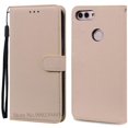 thumbnail image 1 of For Huawei P Smart 2018 Case FIG-LX1 Leather Wallet Flip Case For Huawei P Smart Case FIG-LX1 5.65 inch Case Coque Fundas Shell Beige P Smart 2018 FIG-LX1, 1 of 6