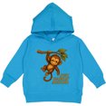 thumbnail image 2 of Inktastic Cute Monkey Just Hangin' Around Illustration Toddler Hoodie, 2 of 4