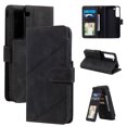 thumbnail image 1 of Feishell Wallet Case for Samsung Galaxy S22 5G 6.1 inch,Premium PU Leather Full Protection Cover with 9 Card Slots & Wrist Strap,Shockproof Magnetic Clasp Folio Flip Kickstand Phone Cover,Black, 1 of 21