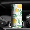 thumbnail image 3 of Lemon Skinny Tumbler with Lid Straw Double Wall Travel Cups Decorative Thermal Insulated 20 oz Coffee Mug for Spring Summer Camping Outdoor, 3 of 7