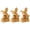 3pcs, variant on Yihuala Chinese New Year Horse Statue, 2026 Golden Feng Shui ZodiacHorse Figurine, lessing Souvenir Sculpture Attracting Wealth