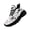 FN079-25027066-8B, variant on Halloween Black Ghost Bat White Sneakers for Women, Eerie Design Athletic Casual Footwear Featuring Midsole Suspension Tech, Low-top Tennis Shoes, Ideal for Halloween Gathering, Cosplay