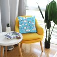 thumbnail image 6 of Mittens Mugs Mountains Snowflakes 16x16 Inch Plush Velvet Pillowcase Double Sided Print, Hidden Zipper, 6 of 7