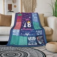 thumbnail image 3 of DAJU 18th Birthday BlanketBest Present for 18 Year Old GirlBirthday Decor 18th18 Year Old Birthday Blanket18th Birthday Decorations for Girls 18th Birthday Gifts for Her(50*60inch), 3 of 8