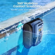 Seauto SAT25 Cordless Robotic Pool Vacuum Cleaner, 180W 4800 GPH, Sonar Navigation, Wall Climbing, IP68 Waterproof, 150 Mins Runtime for Inground & Above Ground Pools Up to 2150 sq.ft