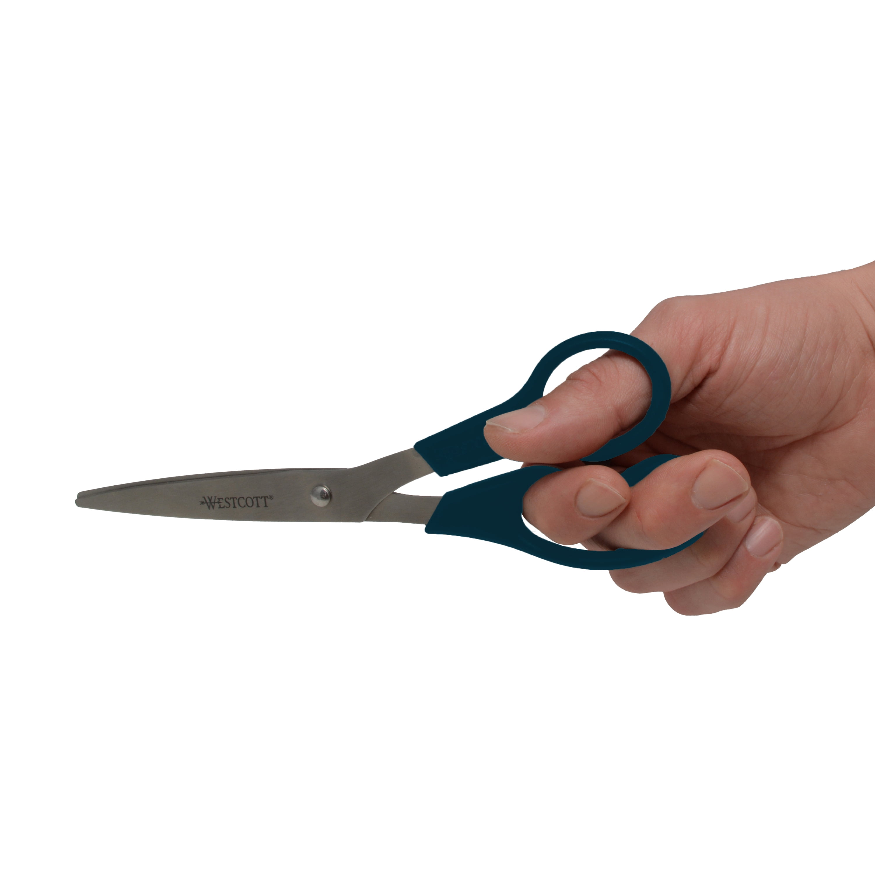 Westcott E-Z Open 8 Stainless Steel Multi-Purpose Scissors, Pointed Tip,  Gray (13227)